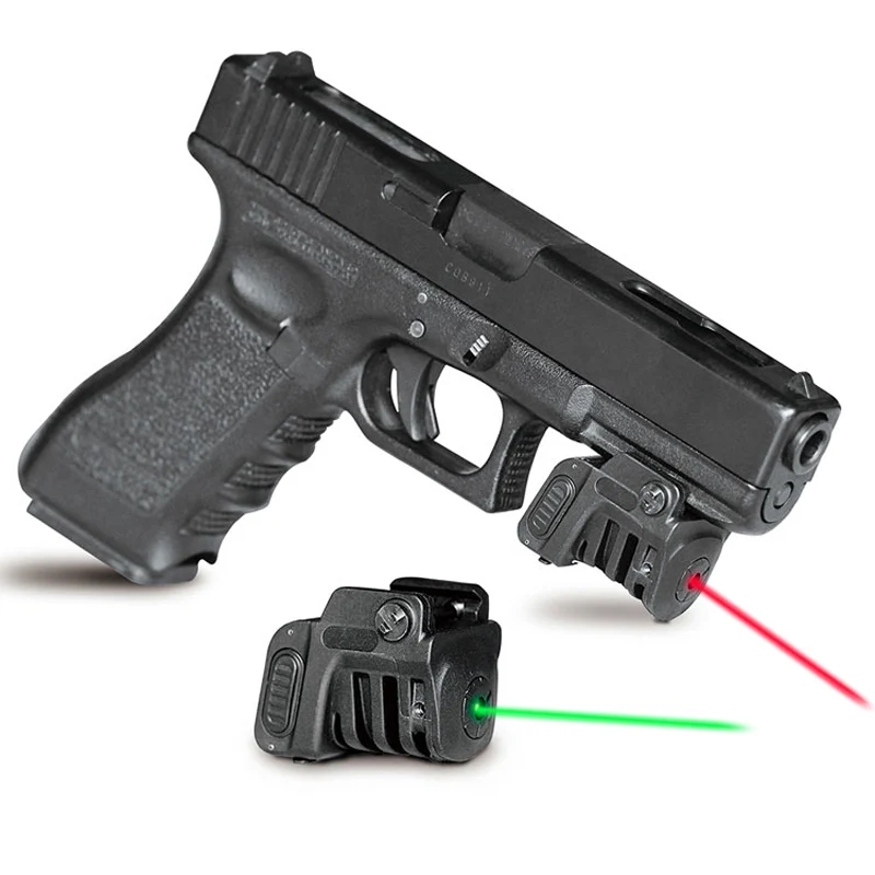 

Rechargeable Glock 17 Pistol Green Laser Sight Tactical Self Defense Weapons Picatinny Rail Aiming Lazer Pointer