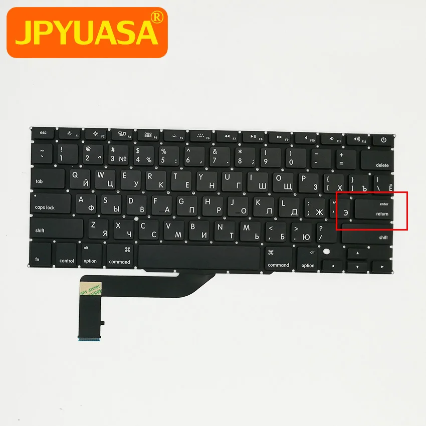 Новая клавиатура с русской раскладкой для MacBook Pro Retina 15 4 дюйма A1398 2012 2015 лет|keyboard for