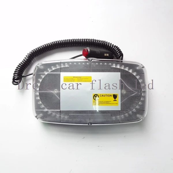 

01018 Free delivery, high power LED lamp 12V 240LED magnetic Mini LED flash warning lamp. Emergency light Easy to use car LED