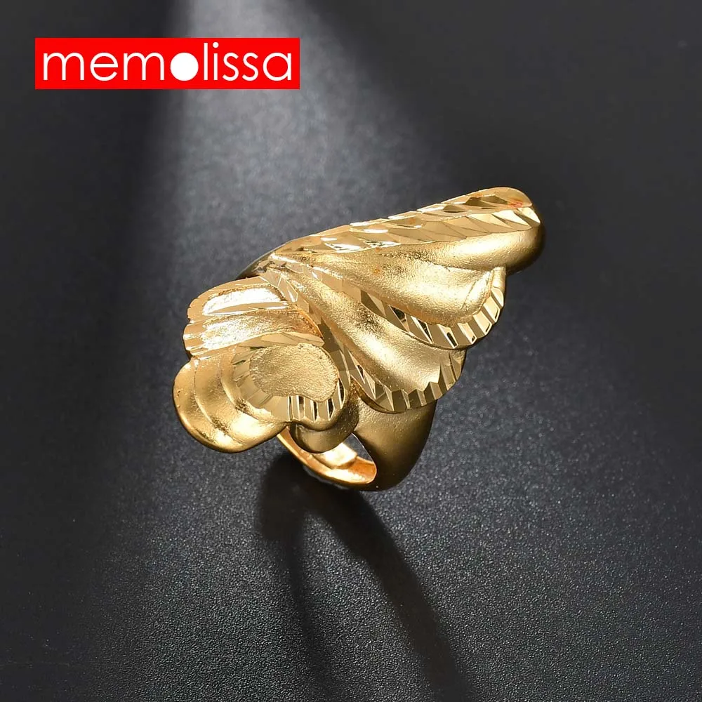 Новые большие золотые кольца MeMolissa с регулировкой размера модное кольцо для