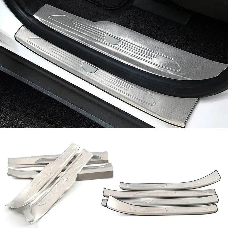 Нержавеющая внутренняя + наружная боковая Накладка на порог 8 шт для Cadillac XT5 16-19 |