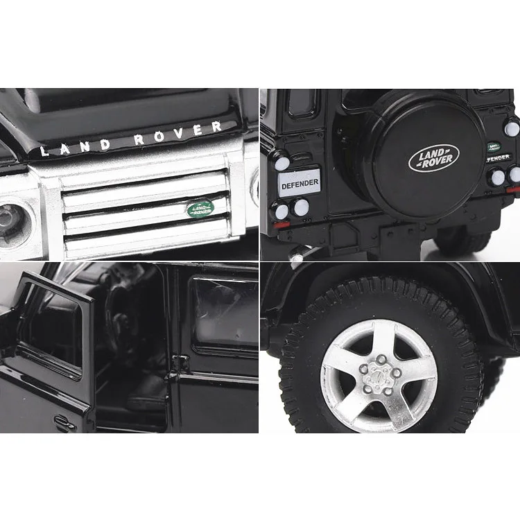 1/36 масштаб Land Rover Defender литье под давлением металла тянуть назад автомобиль