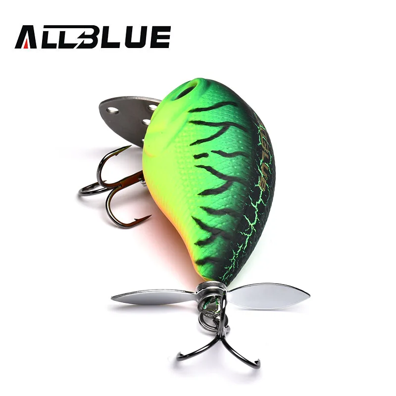 ALLBLUE SPYCRANK 50F плавающая мелкая Дайвинг Crankbait рыболовная приманка 12 5 г/50 мм Кривошип