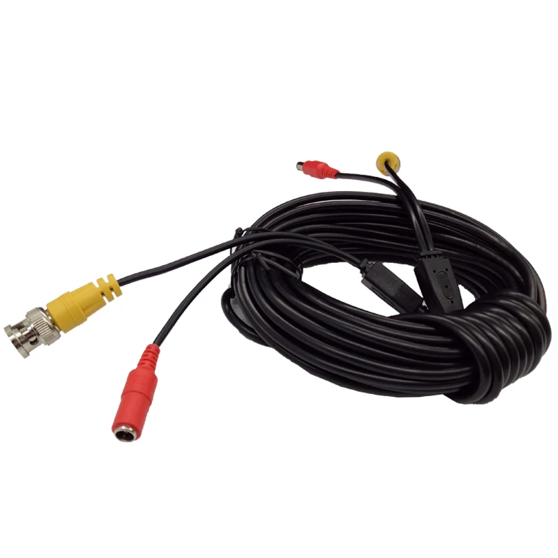 

Evolylcam 16FT 5M BNC+DC Plug Cable For Analog AHD CVI CCTV Security Surveillance Camera DVR Kit System Video Power Accessories