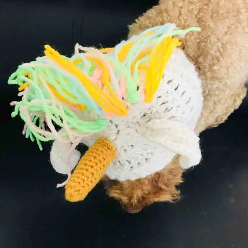 Милая домашняя кошка собака Рождество Unicorn шапки накидка костюм для мелких