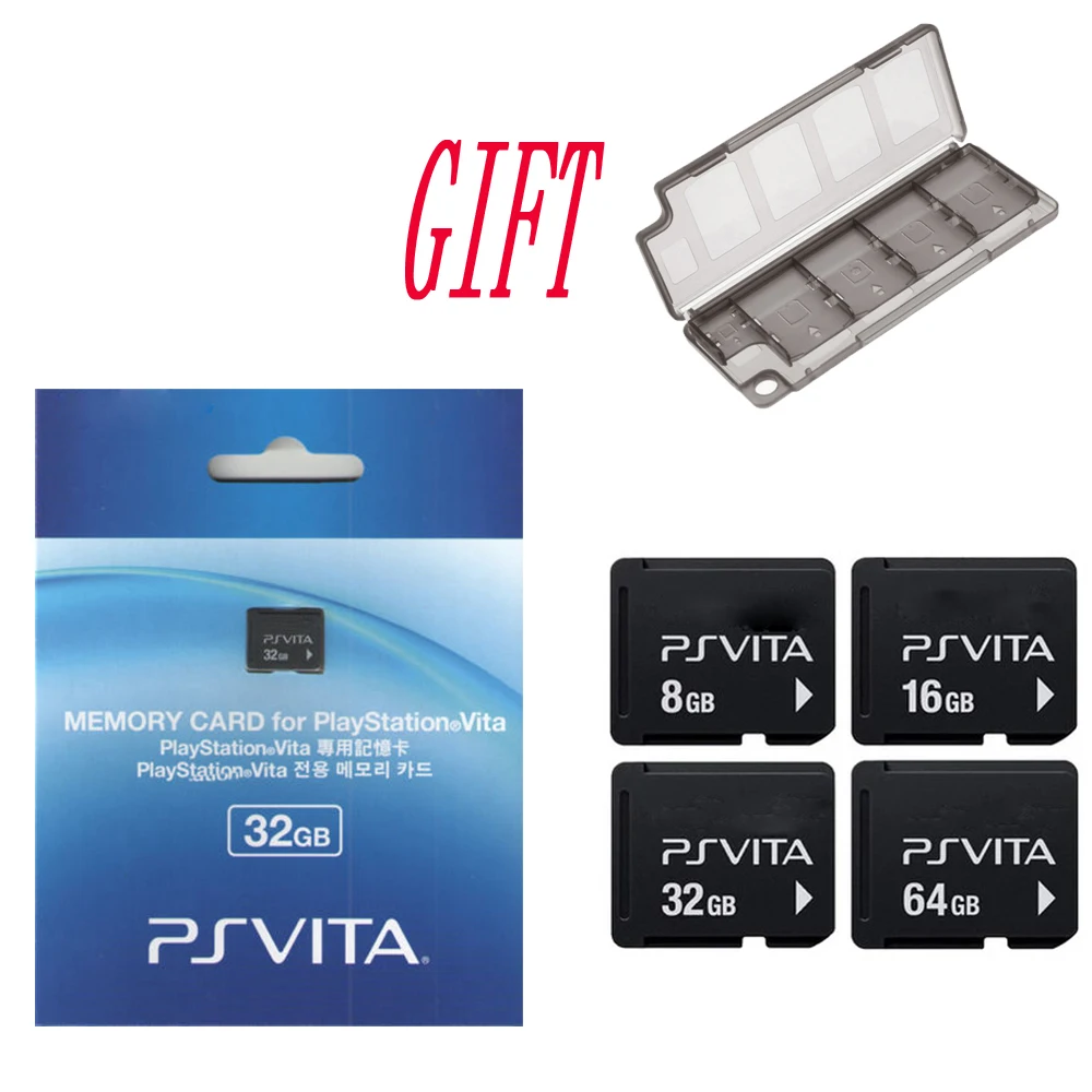 

For Sony PS Vita PSV 1000 2000 4G 8G 16G 32GB 64GB Memory Card for PSVita Memory Card Original with gift Storage Box