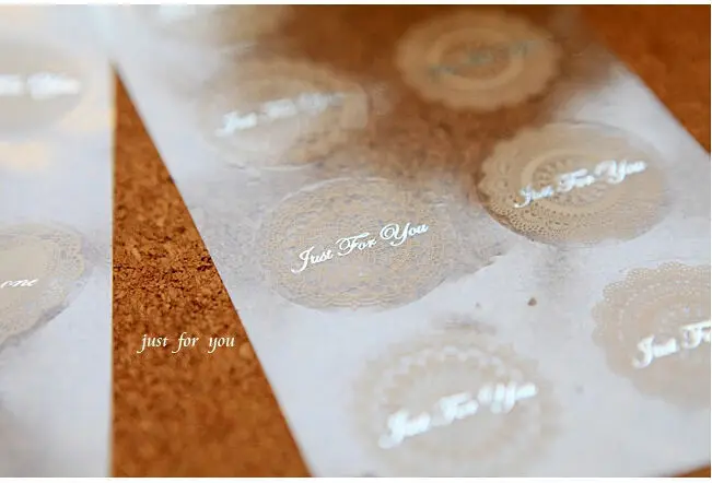 80 шт./лот креативный винтажный белый кружевной и прозрачный позолоченный стиль