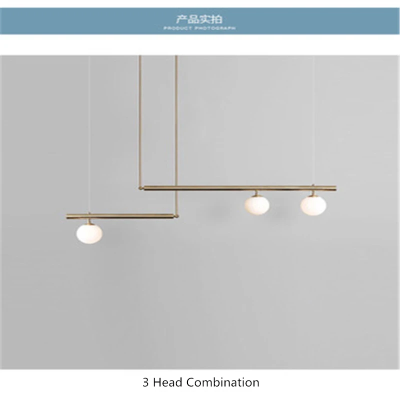 Lámpara colgante de ambiente minimalista nórdico, sala de galería creativa, cocina, suspensión geométrica, iluminación interior