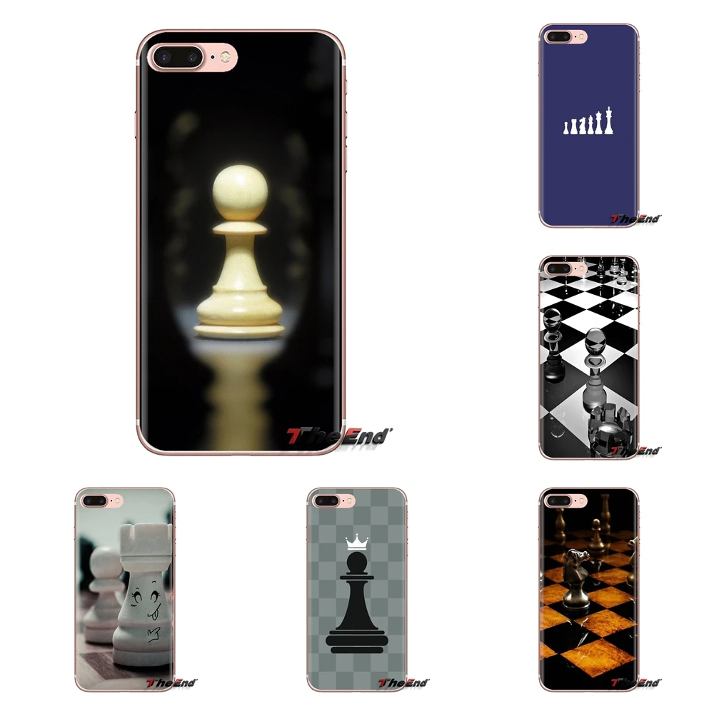 Шахматные доски для Xiaomi Mi3 Samsung A10 A30 A40 A50 A60 A70 Galaxy S2 Note 2 Grand Core Prime мягкие прозрачные