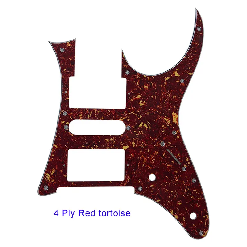 4Ply Red Tortoise Pleroo отличное качество электрогитары Запчасти-для MIJ Ibanez RG750 гитары накладку хамбакера HSH пикап царапины пластины - Цвет: 4Ply Red Tortoise