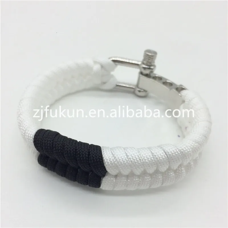 Регулируемый браслет из сплава бразильский рыбий хвост плетеный для выживания