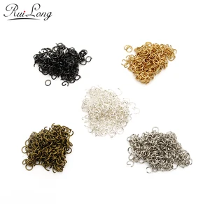 Разрезные кольца для ювелирных изделий, бронзовыеБронзовыеСеребристыезолотистые, 200, шт.пакет, 5 мм