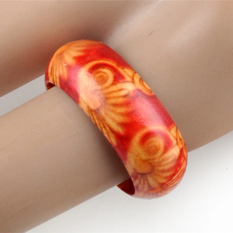 20 шт. оптовая продажа кольца из натурального дерева разные цвета модные