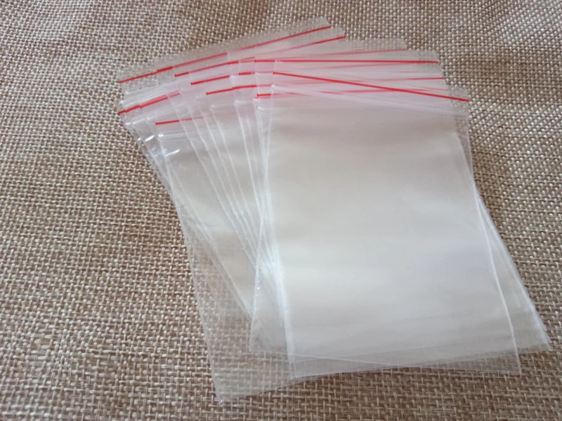 100 шт. пластиковые пакеты для хранения бижутерии 0 08 мм|thick bag|thick plastic bagthick zip bags |