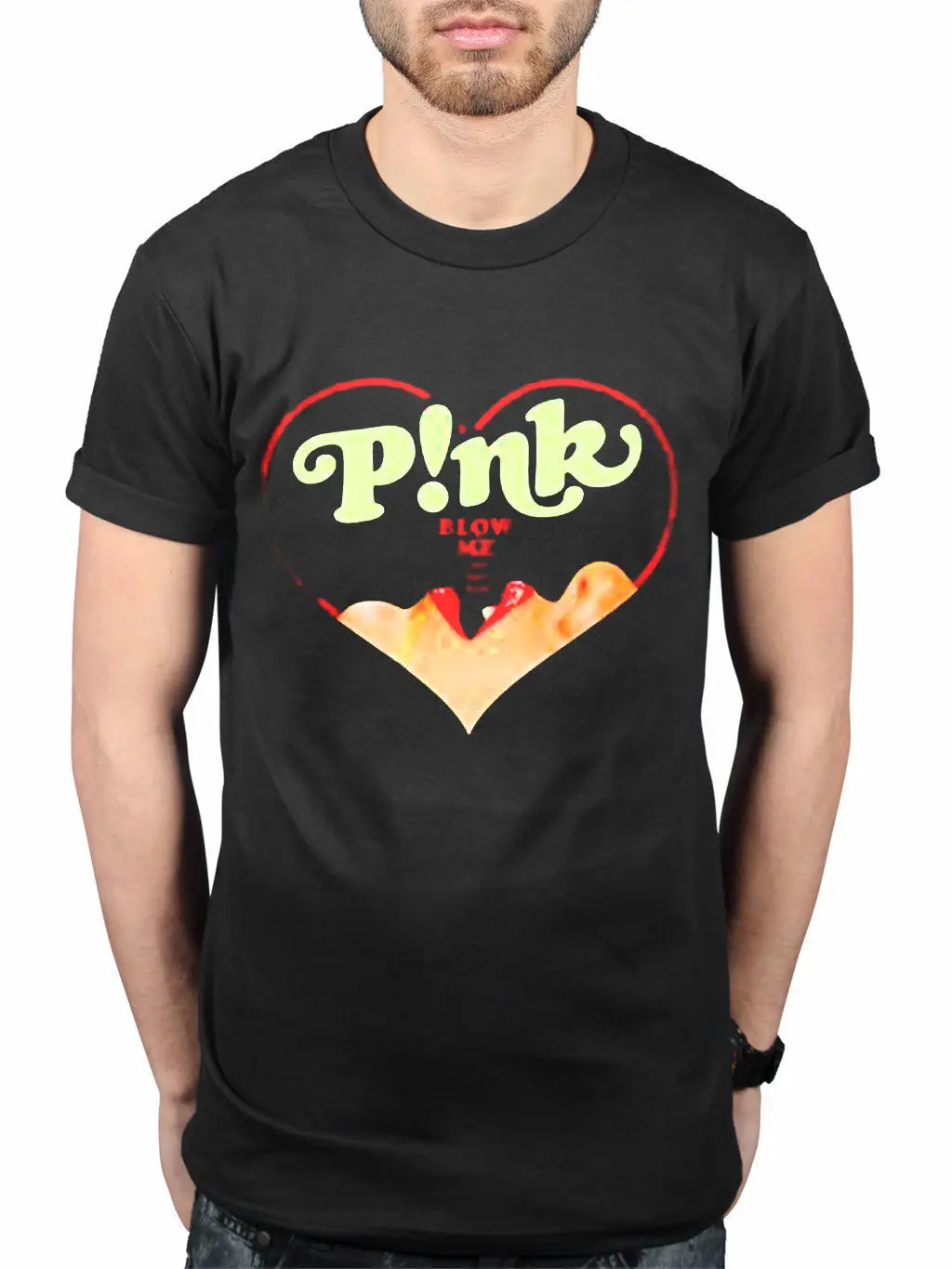 Официальная розовая футболка с надписью Blow Me Hearts модная Fans Merch P! nk One последний