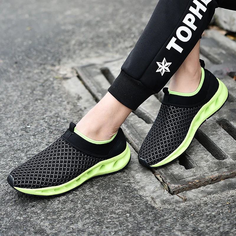 2017 летние мужские кроссовки для бега нескользящая обувь дышащая Спортивная из