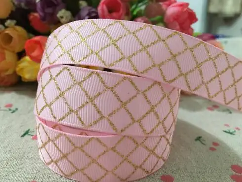 Аксессуары для волос из золотой фольги ленты длиной 7/8 дюйма (22 мм) 10 ярдов 15112832|10