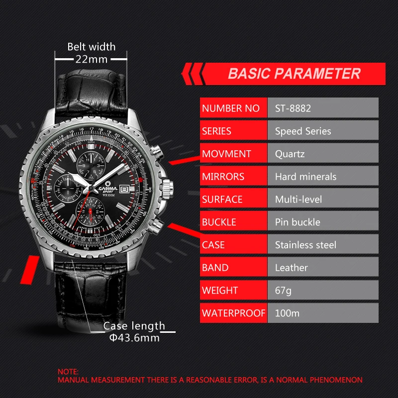 Модные спортивные Для мужчин часы лучший бренд роскошных Многофункциональный