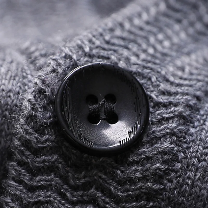 Мужской шерстяной жилет повседневный однобортный вязаный с v образным вырезом