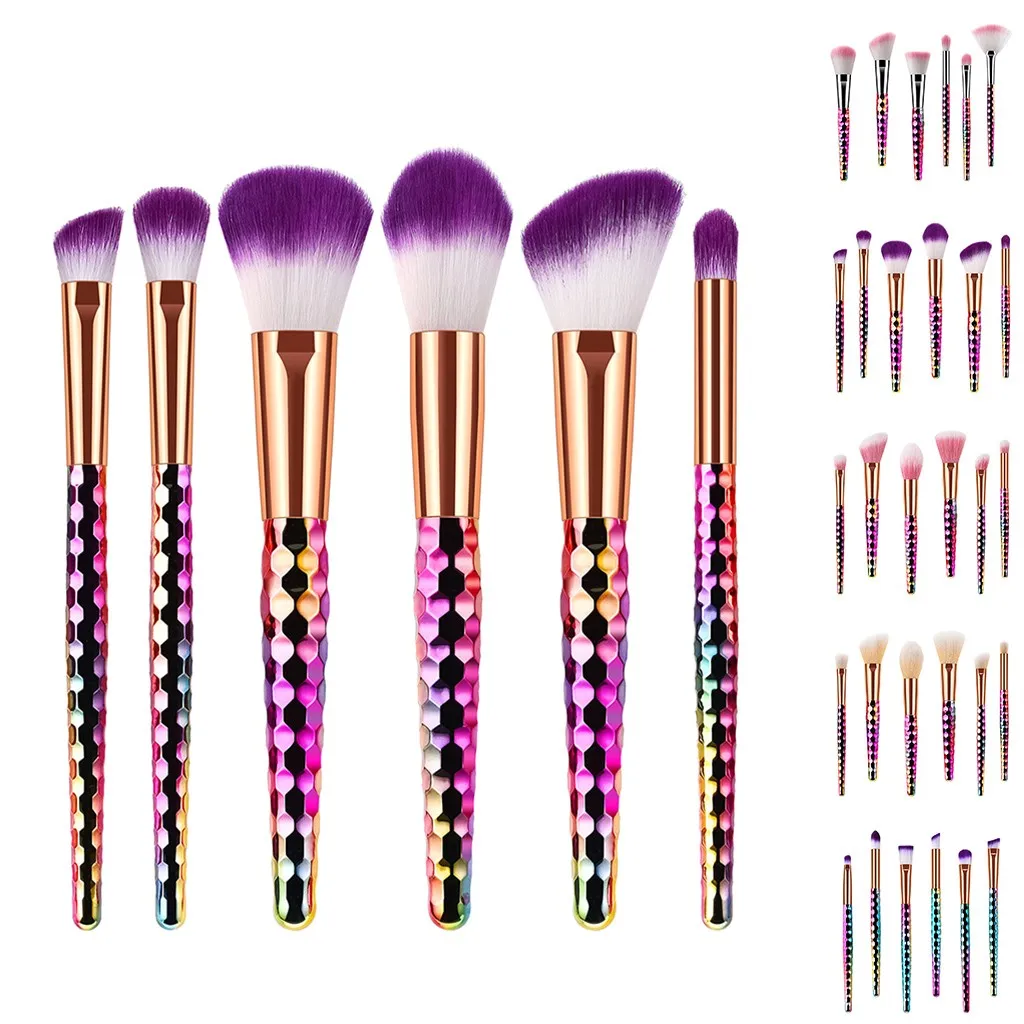 6 шт кистей для макияжа с сотовыми тенями век набор кисти макияжа|Аппликатор