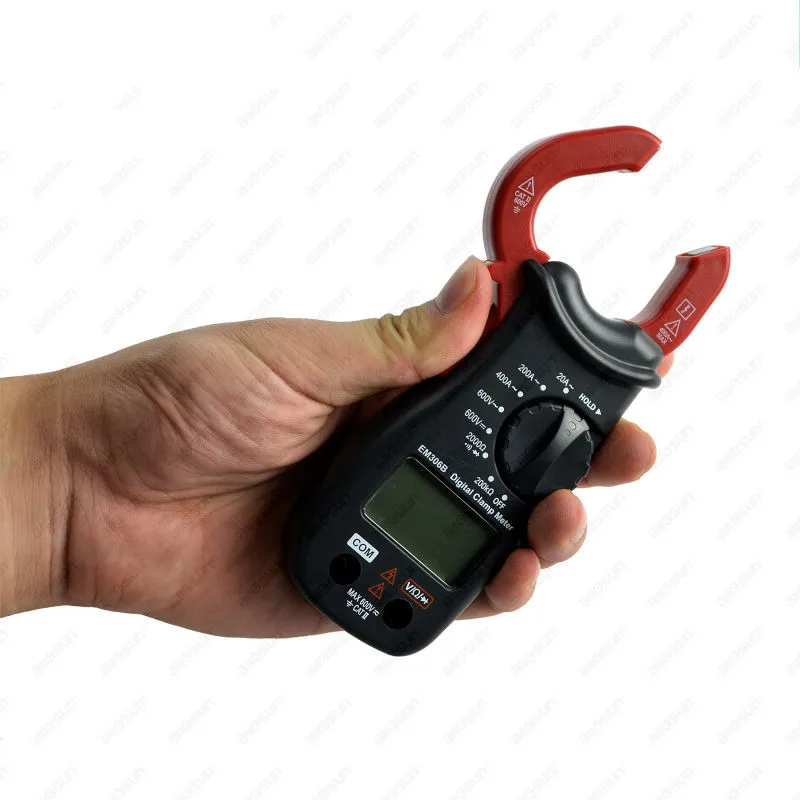 Цифровой мини мультиметр зажим ручной электронный измеритель напряжения