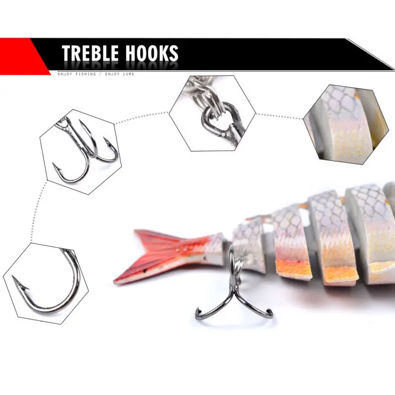 1 рыболовная приманка свимбейт кренкбейт снасть 10 см 14 г многосекционный 6