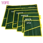 Прочный Холст 6810121425 карманов гаечный ключ инструмент рулонная сумка для хранения S08 оптовая продажа и Прямая поставка