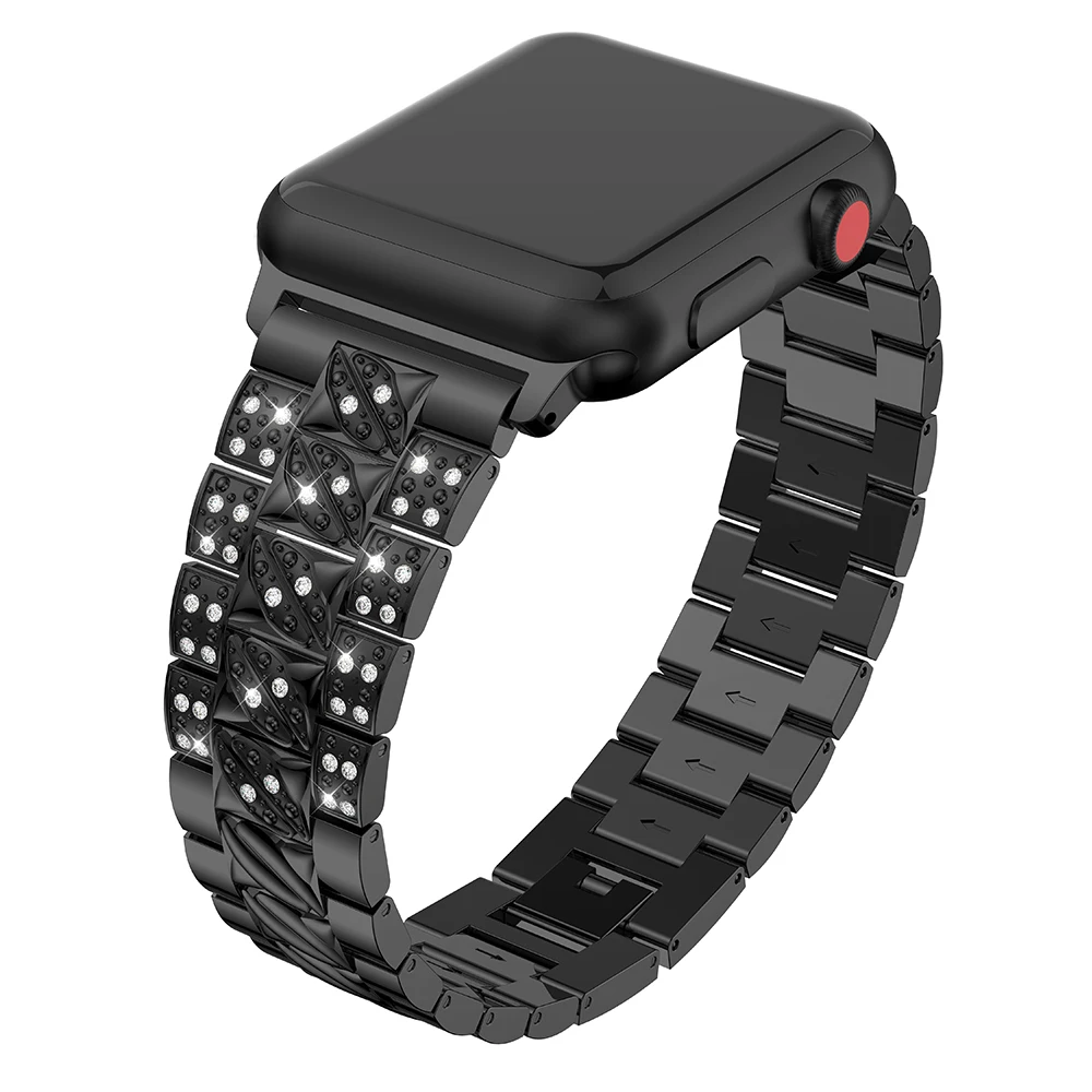 Ремешок из сплава для Apple watch 38 мм 42 40 44 сменный Браслет iwatch series 1 2 3 4 стильный
