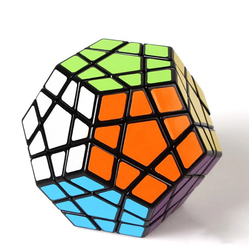 Shengshou Megaminx Волшебные кубики Пентагон 12 Сторон gigaminx ПВХ Стикеры Додекаэдр игрушки
