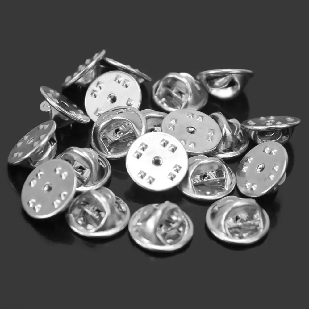 20 штук знак Hat Pin Серебряный тон металла с завязкой сзади лацканами бабочка