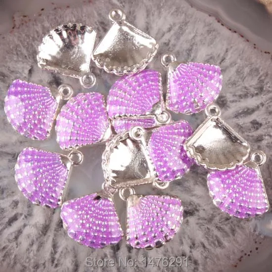 Фиолетовый Цинковый Сплав Вентилятор Бисера Браслет Fit СДЕЛАЙ САМ 10 ШТ. |