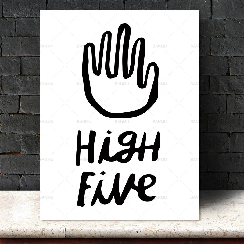 

canvas painting letter art print Picture Cartoon wall painting art canvas Picture decor poster Wall art abstract Wall Picture