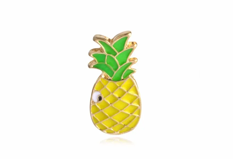 pineapple Qihe ювелирные изделия булавки и броши Юго-Западная ковбойская гитара мексиканский кактус ананас арбуз солнцезащитные очки Радуга Эмаль булавки значки - Окраска металла: pineapple
