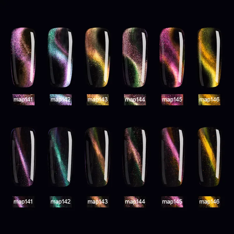 Магнитный УФ гель для ногтей Maphie 3 шт./лот 3D хамелеон кошачий глаз светодиодный