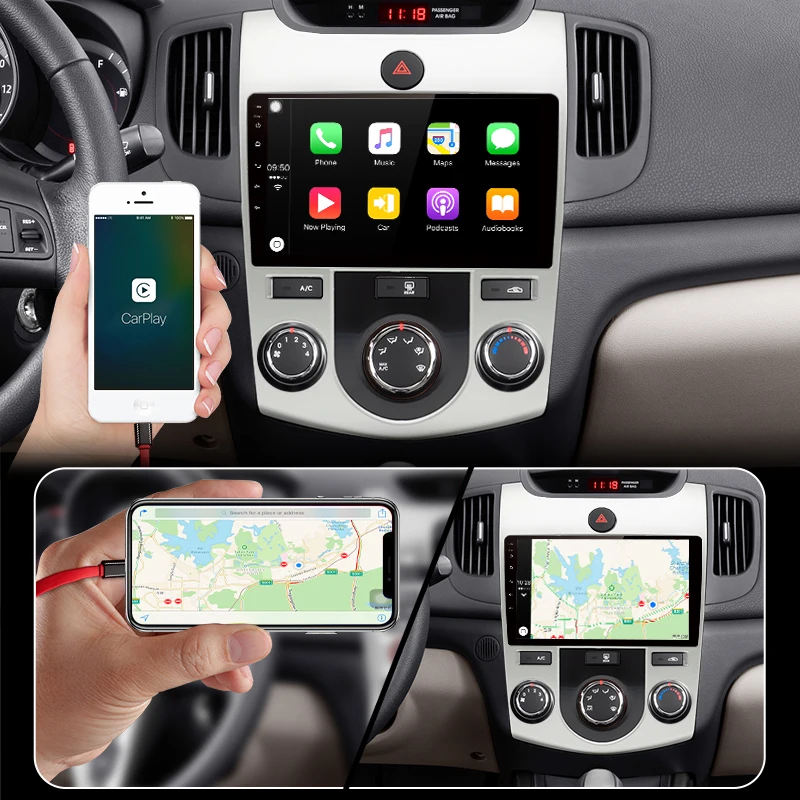 AWESAFE Android 8 1 9 'ɴG + 64G CarPlay DSP автомобильный Радио Мультимедиа Стерео Аудио плеер