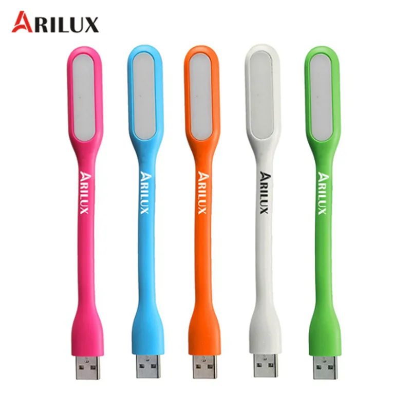 ARILUX Ночник светильник 1 2 Вт Портативный Гибкий мини силиконовый гибкий USB LED лампа