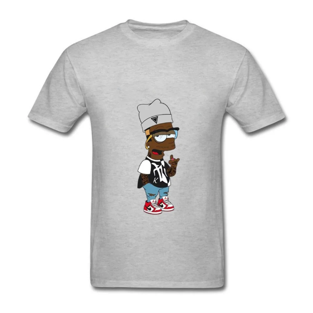 Hot Selling Homme Customised T Shirts The Simpson Short Sleeve Tee Shirt Men O Neck Custom Couple | Мужская одежда