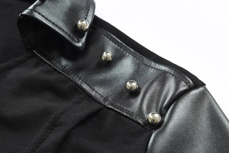 Men's Short Sleeve Shirt New Design Patchwork Black Fashion Shirts | Мужская одежда