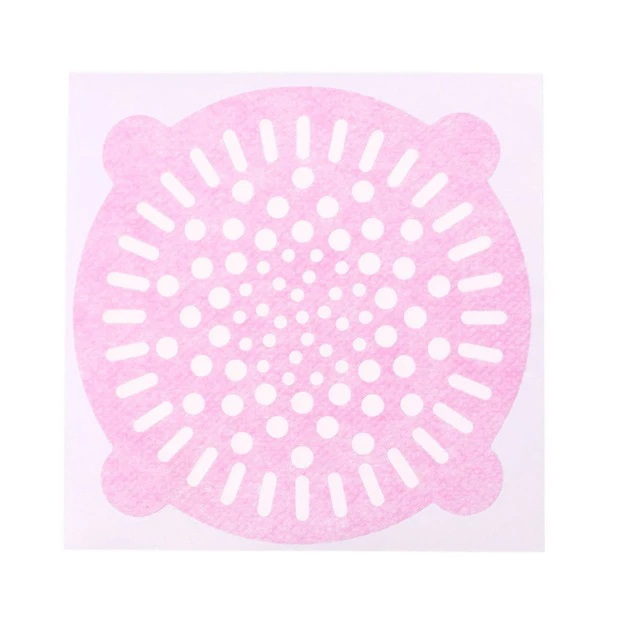 Pink 10 шт. Удобный прочный фильтр для раковины одноразовые кухонные сливные фильтры для ванной комнаты анти-заглушка простой фильтр для волос для ванной комнаты - Цвет: Pink