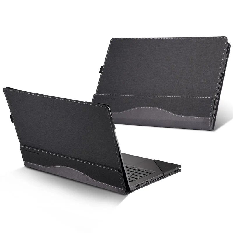 Чехол для lenovo Йога C930 13 из искусственной кожи чехол-книжка защитный чехол для ноутбука Тип крышка клавиатуры совместимый для занятий йогой 7 Pro 13,9 - Цвет: Темно-серый