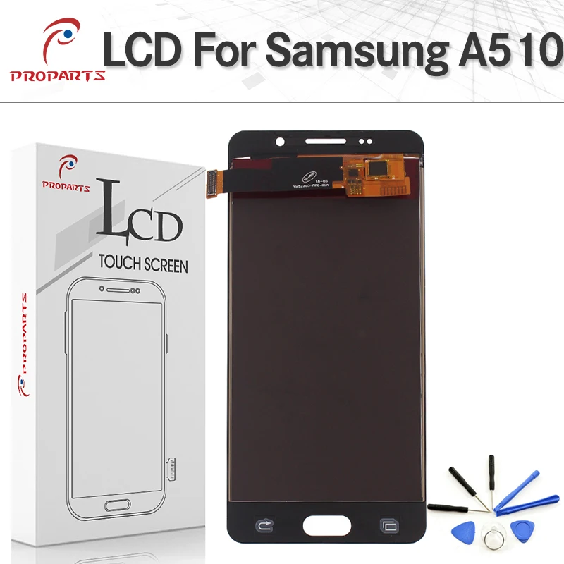 Отрегулировать Яркость ЖК дисплей Дисплей для Samsung Galaxy A510 A5 2016 SM A510FN A510M A510F Экран