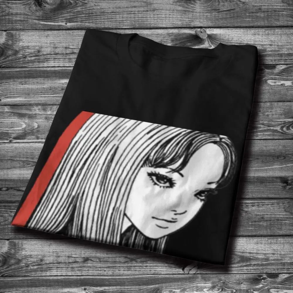 Винтажная футболка Junji tomie kwake ami uzumaki мужская сумасшедшая из 100% хлопка с круглым