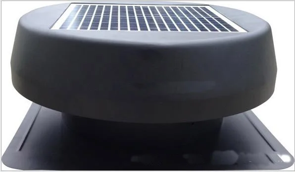 Бесщеточный вытяжной вентилятор на солнечной батарее 12 Вт с зарядным