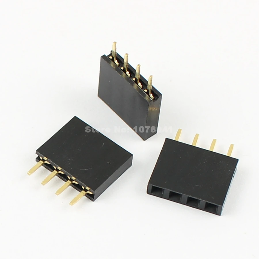 Однорядная прямая лента для заголовка 100 мм 4 контакта PH: 2 54 8 5 шт. | Строительство и