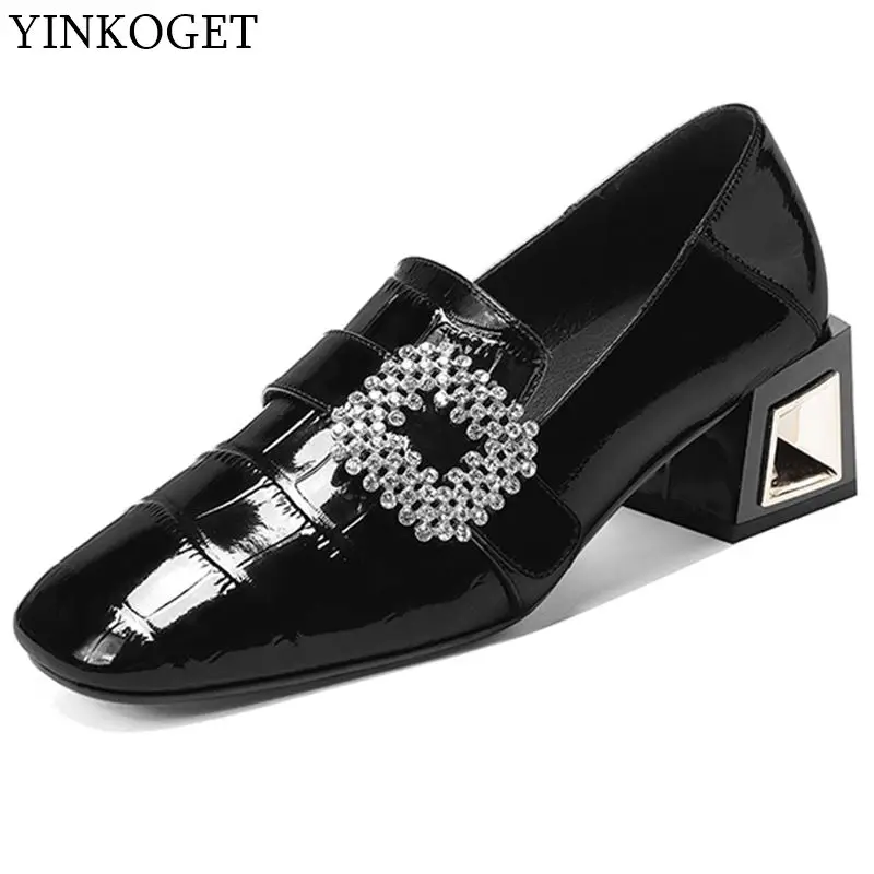 YINKOGET/Модная удобная женская обувь на высоком каблуке для отдыха сезон весна