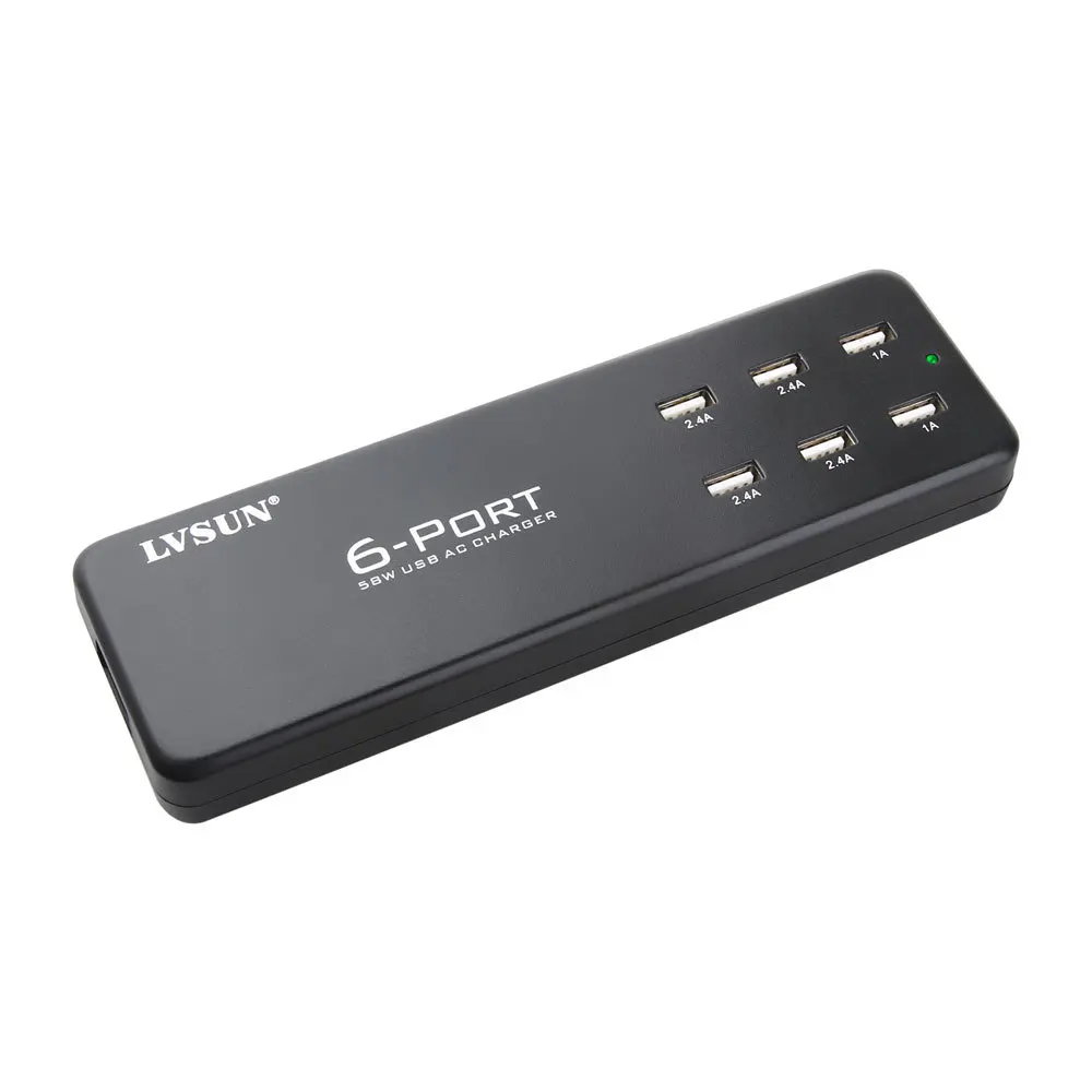 UDOLI 5 в 2.4A 6 портов универсальное настольное USB настенное зарядное устройство