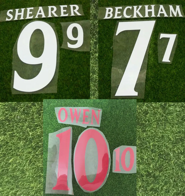 Lextra Velvet 2000 Owen Nameset Beckham Shearer печать на заказ любое имя номер Флокирование|Заплатки|