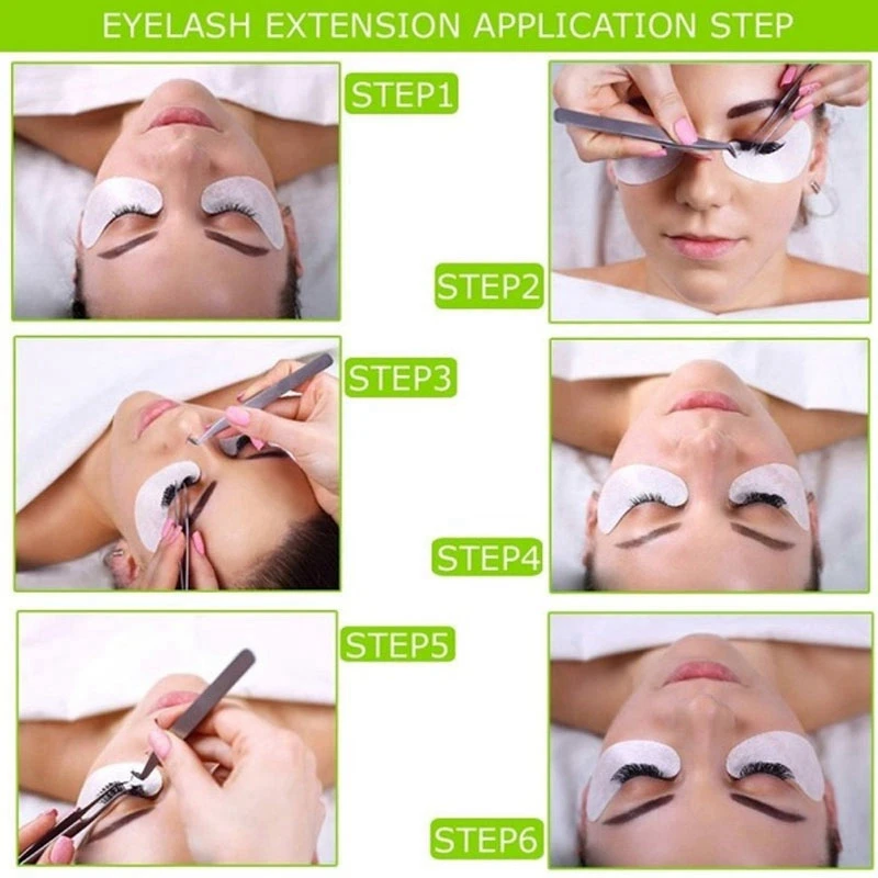 10 пар накладных ресниц накладки для гелевые под глаза бумажные наклейки на