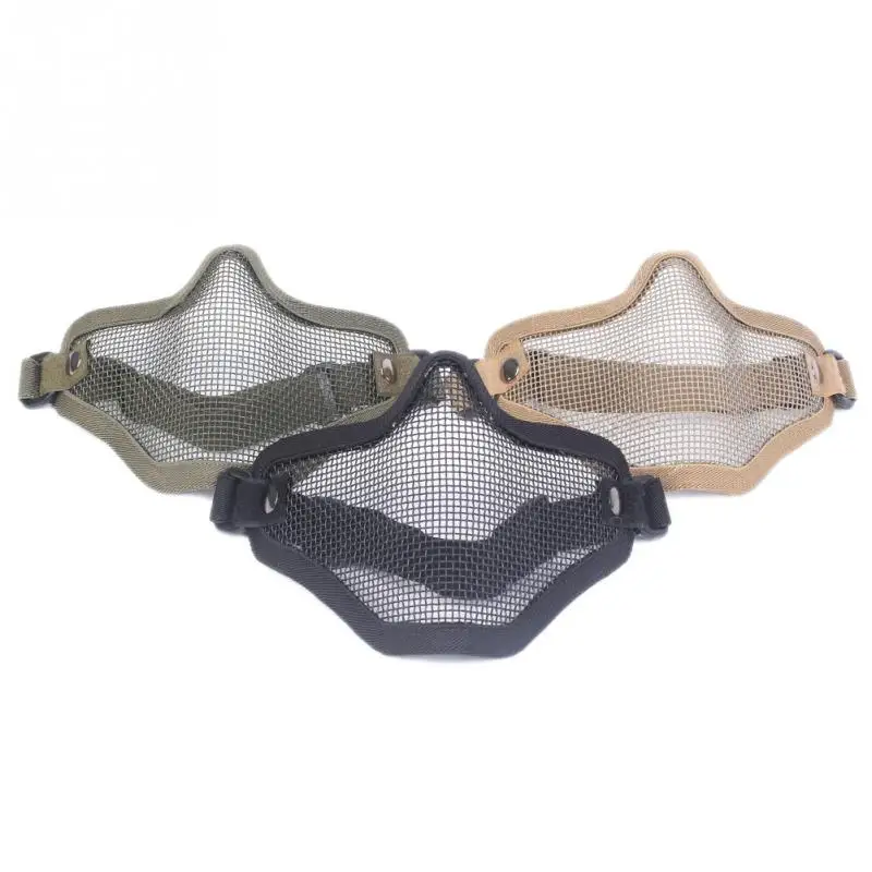 Удар металлических сеток защитный череп маска половина тактическая | Спорт и