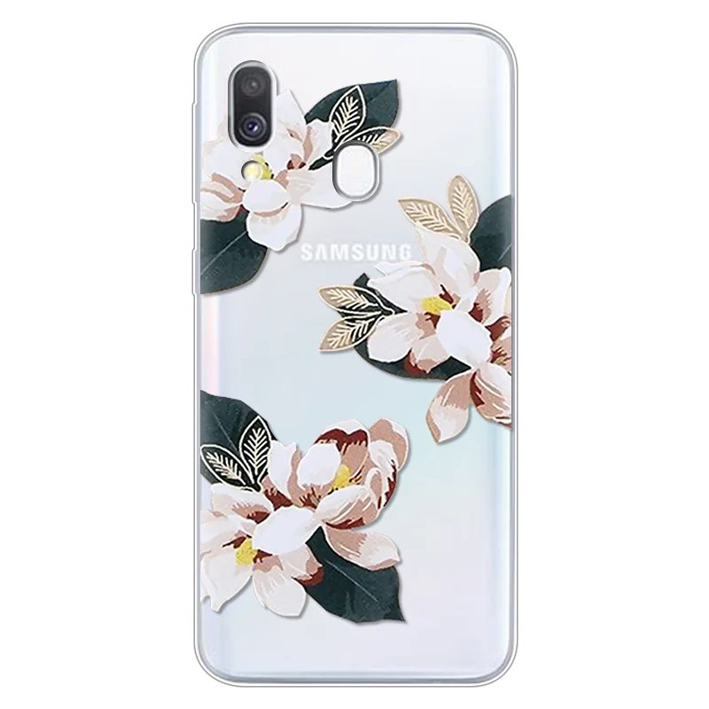 H-dali Роскошный чехол с цветами для samsung Galaxy A40 A30 A50 A70 A60 A10 чехол модный силиконовый мягкий чехол из ТПУ чехол для телефона чехол s Capa Funda - Цвет: H-dali